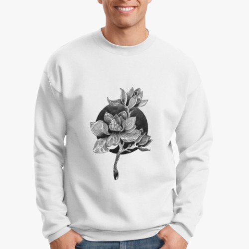 Свитшот с принтом Магнолия