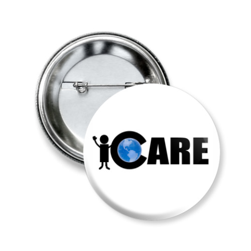 Значок 50мм с принтом  iCare