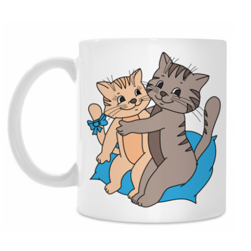 Кружка с принтом Котики