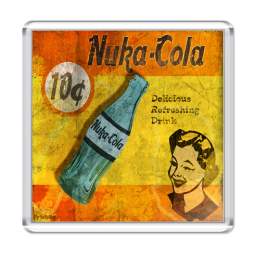 Магнит с принтом   Fallout