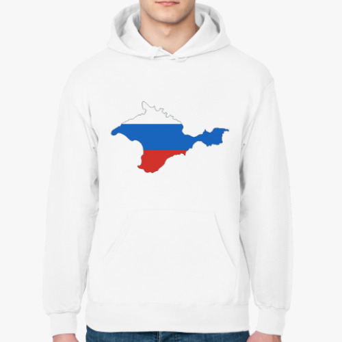 Толстовка худи с принтом Крым наш!