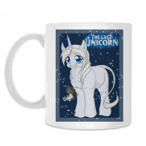 Кружка с принтом единорог