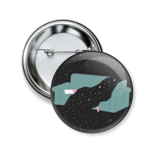 Значок 50мм с принтом Сны