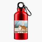 Металлическая бутылка 400 мл UV-DTF