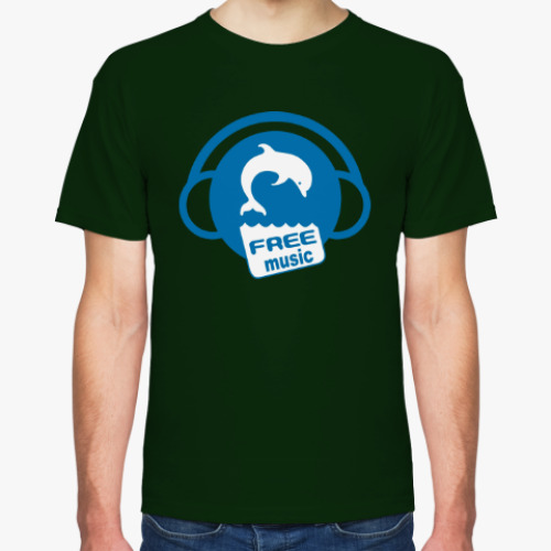 Футболка с принтом Free Music