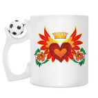 Кружка с футбольным мячиком