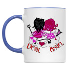 Двухцветная кружка Ангел и Демон