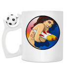 Кружка с футбольным мячиком