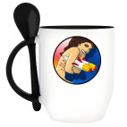 Кружка с ложкой