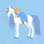 Малыш и единорог/ Unicorn and little boy