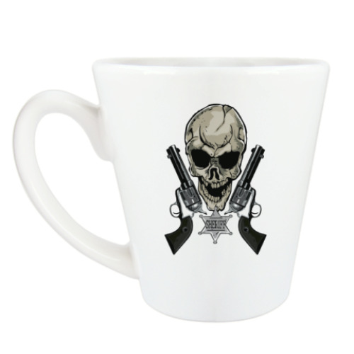 Чашка Латте с принтом шериф