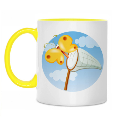 Кружка с принтом Бабочка