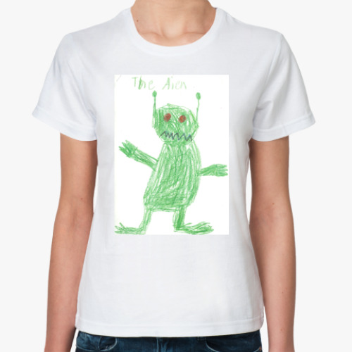 Классическая футболка с принтом Няка