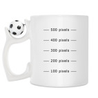 Кружка с футбольным мячиком