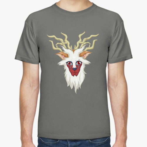 Футболка с принтом Принцесса Мононоке олень