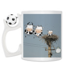 Кружка с футбольным мячиком