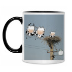 Кружка двухцветная