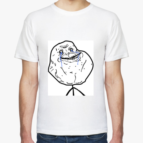 Футболка с принтом Forever alone