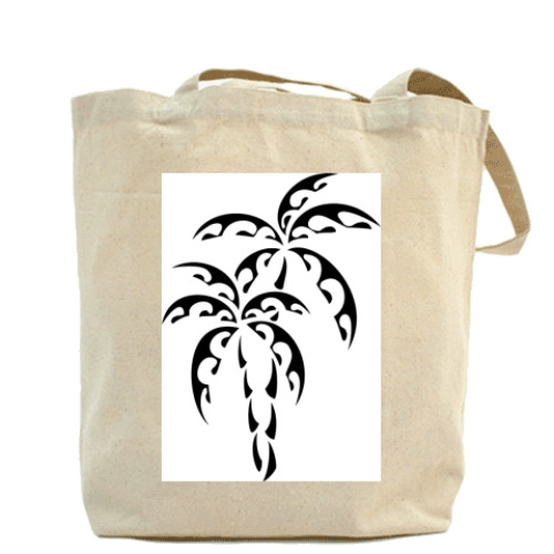 Сумка шоппер с принтом Пальмы