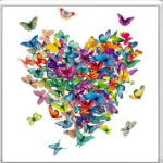  Сердце из бабочек