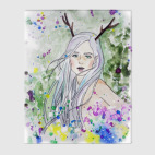 Холст 60 х 75 см Лесная фея, эльф