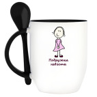 Кружка с ложкой