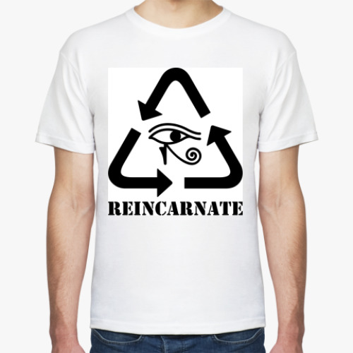 Футболка с принтом Подлежит реинкарнации