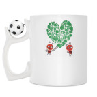 Кружка с футбольным мячиком
