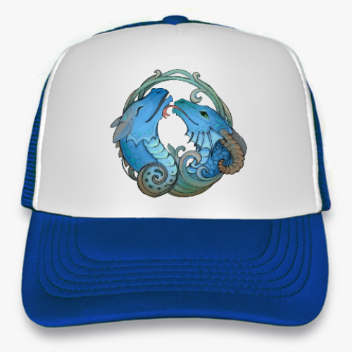 Кепка-тракер с принтом Драконы целуются