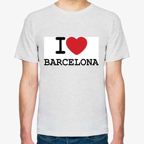 Футболка с принтом I Love Barcelona