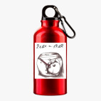 Металлическая бутылка 400 мл UV-DTF