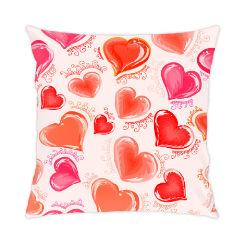 Подушка с принтом Про любовь