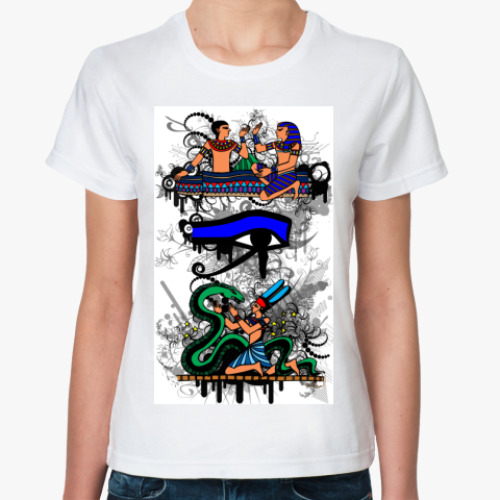 Классическая футболка с принтом Египет