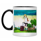 Кружка двухцветная