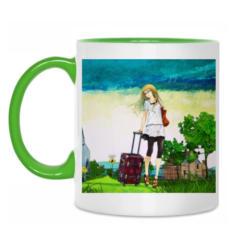 Кружка с принтом Люблю дачу