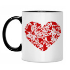 Кружка двухцветная