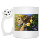 Кружка с футбольным мячиком