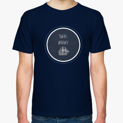 Футболка с принтом sail away