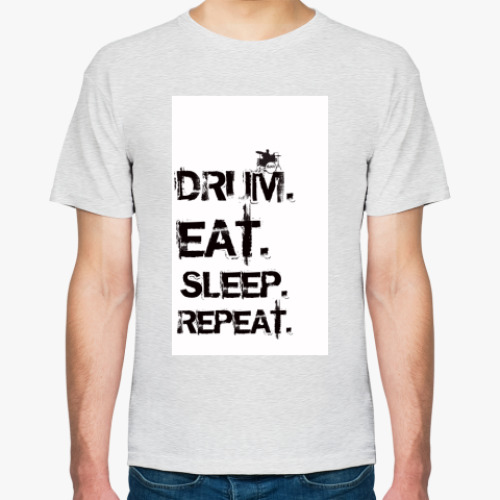 Футболка с принтом  DRUM