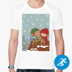 Мужская спортивная футболка