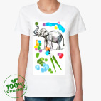 Женская футболка органик