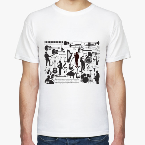 Футболка с принтом  все инструменты