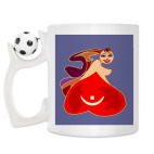Кружка с футбольным мячиком