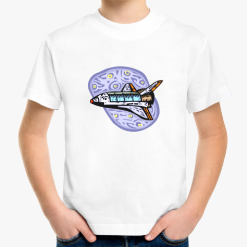 Детская футболка с принтом Космос