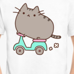 Котенок на мопеде