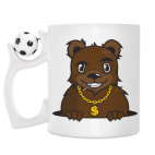 Кружка с футбольным мячиком