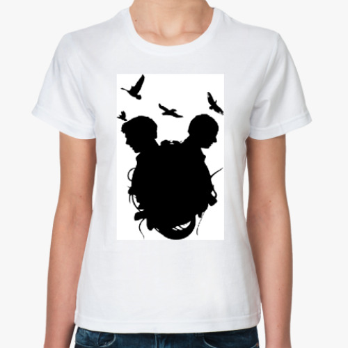 Классическая футболка с принтом Шерлок(Sherlock)