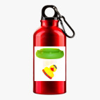 Металлическая бутылка 400 мл UV-DTF