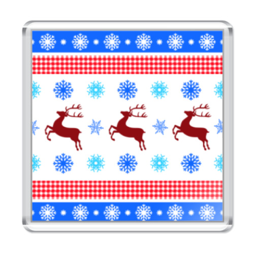 Магнит с принтом Новогодний сюрприз