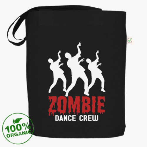 Сумка шоппер с принтом Zombie dance crew